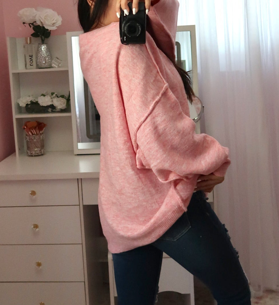 Oversized Sweater - Pink