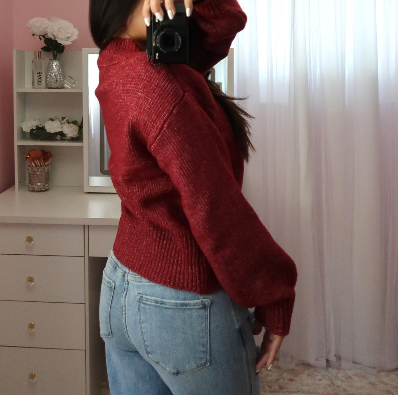 Sweet & Cozy Cardigan - Cabernet