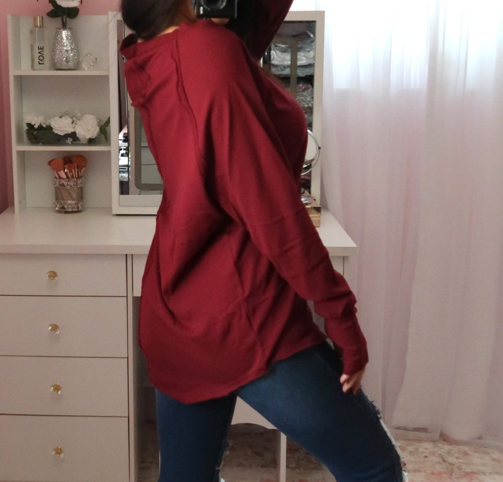 On-The-Go Long Sleeve - Cabernet
