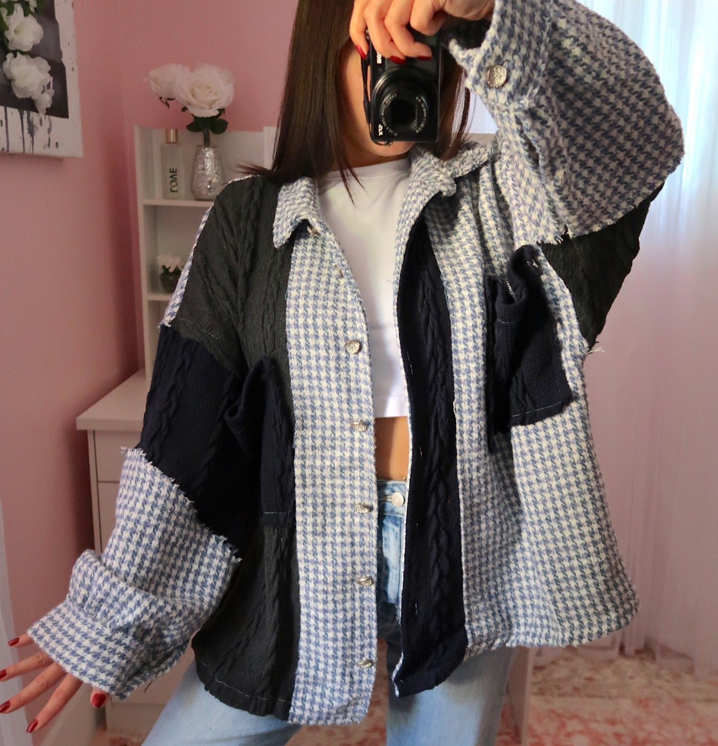 Oxford Shacket - Blue