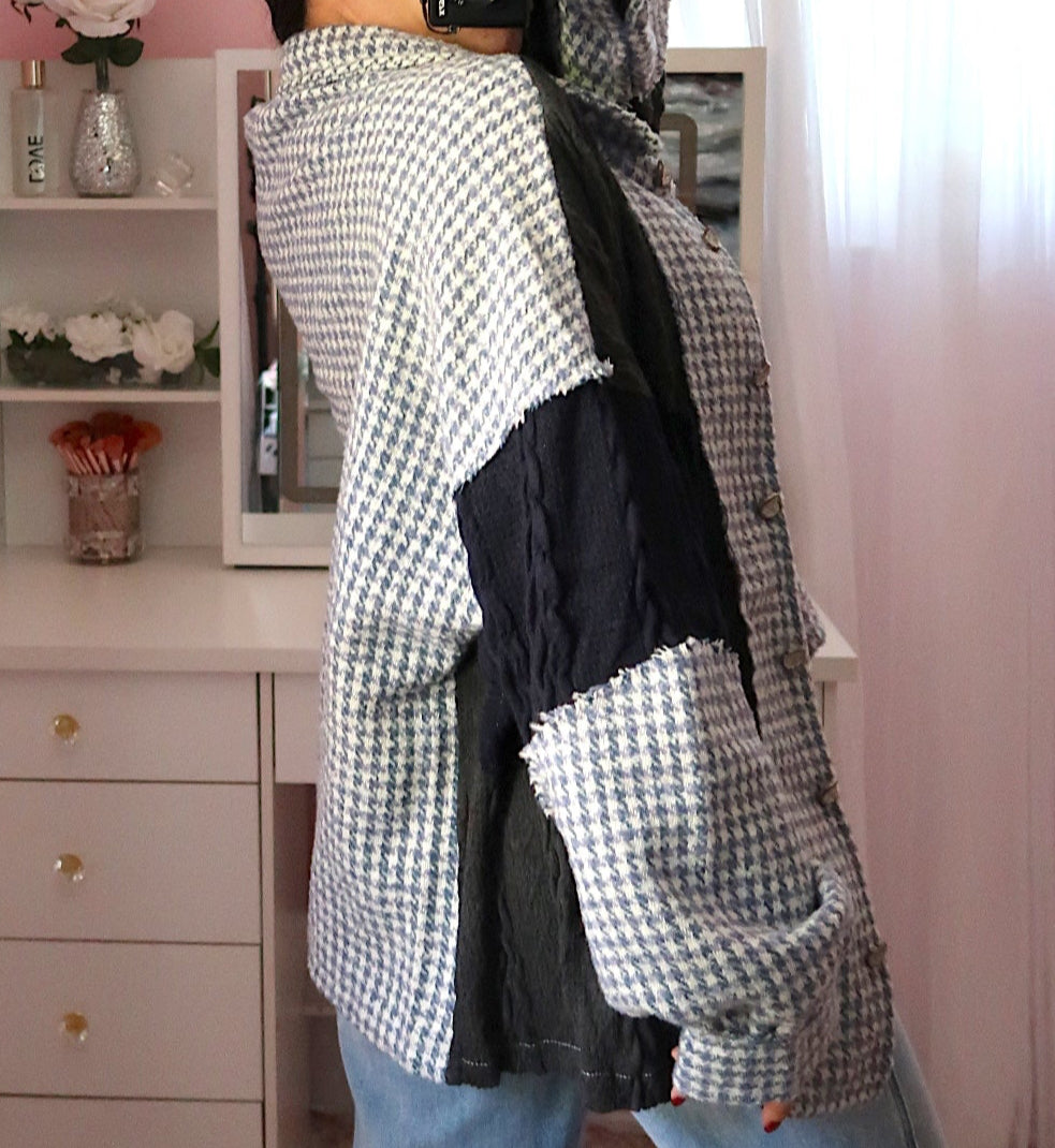 Oxford Shacket - Blue