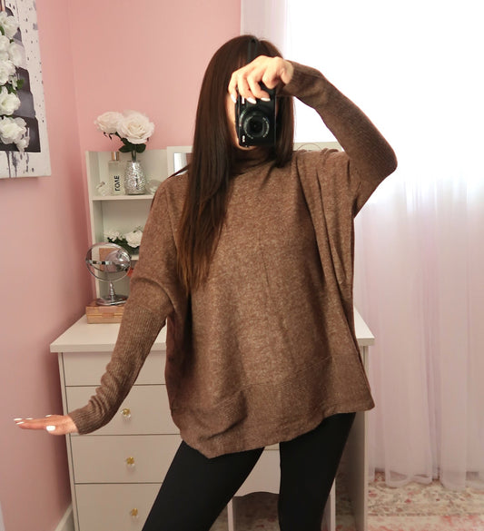 Cozy Up Sweater - Brown