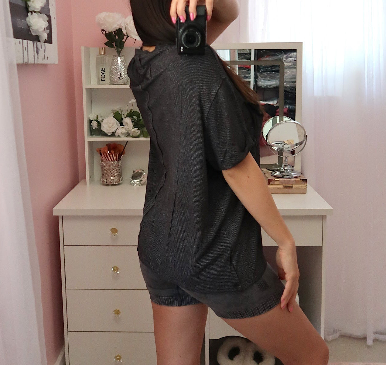 Vintage Wash Soft Tee - Black