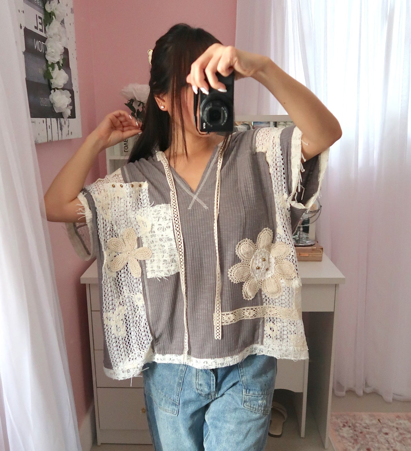 Grey Skies Hooded Top