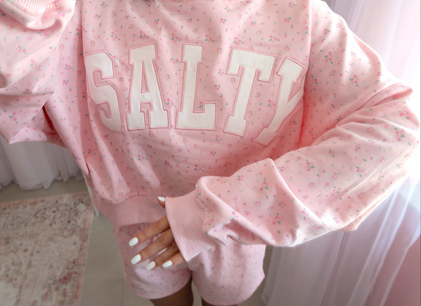 Pink Salty Floral Set (PREORDER MEDIUM & LARGE June 8th estimate arrival)