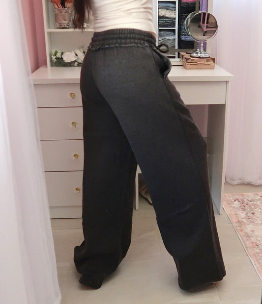 Vintage Wash Sweatpants - Black