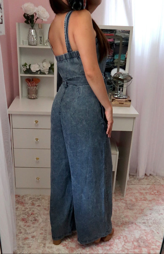 Soft Denim Jumpsuit