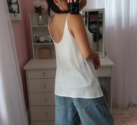 Double Spaghetti Cami - Off White