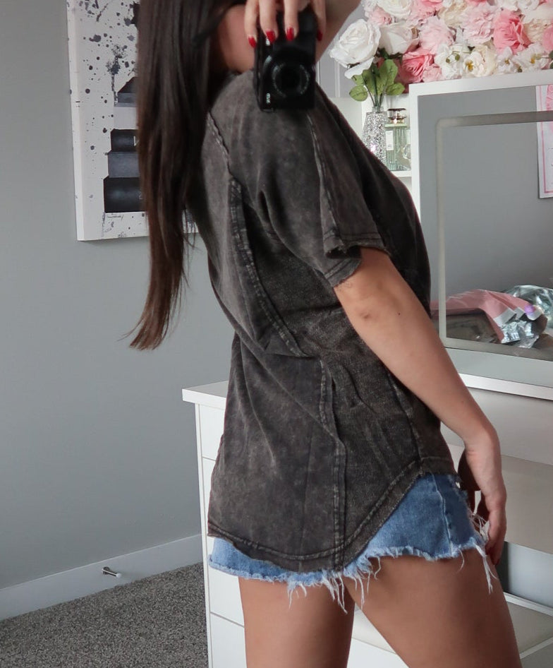 Gypsy Henley - Black (Medium)