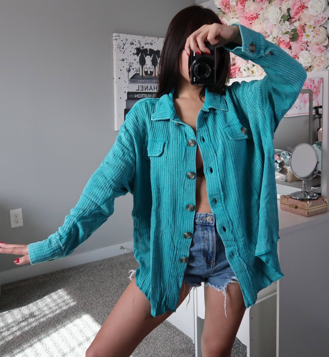 Crystal Waffle Shacket