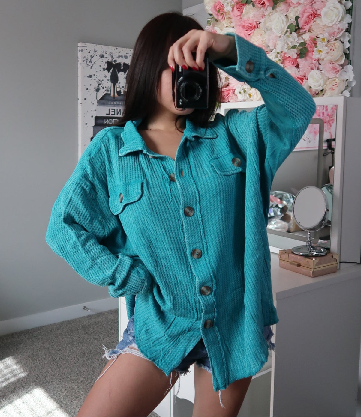 Crystal Waffle Shacket