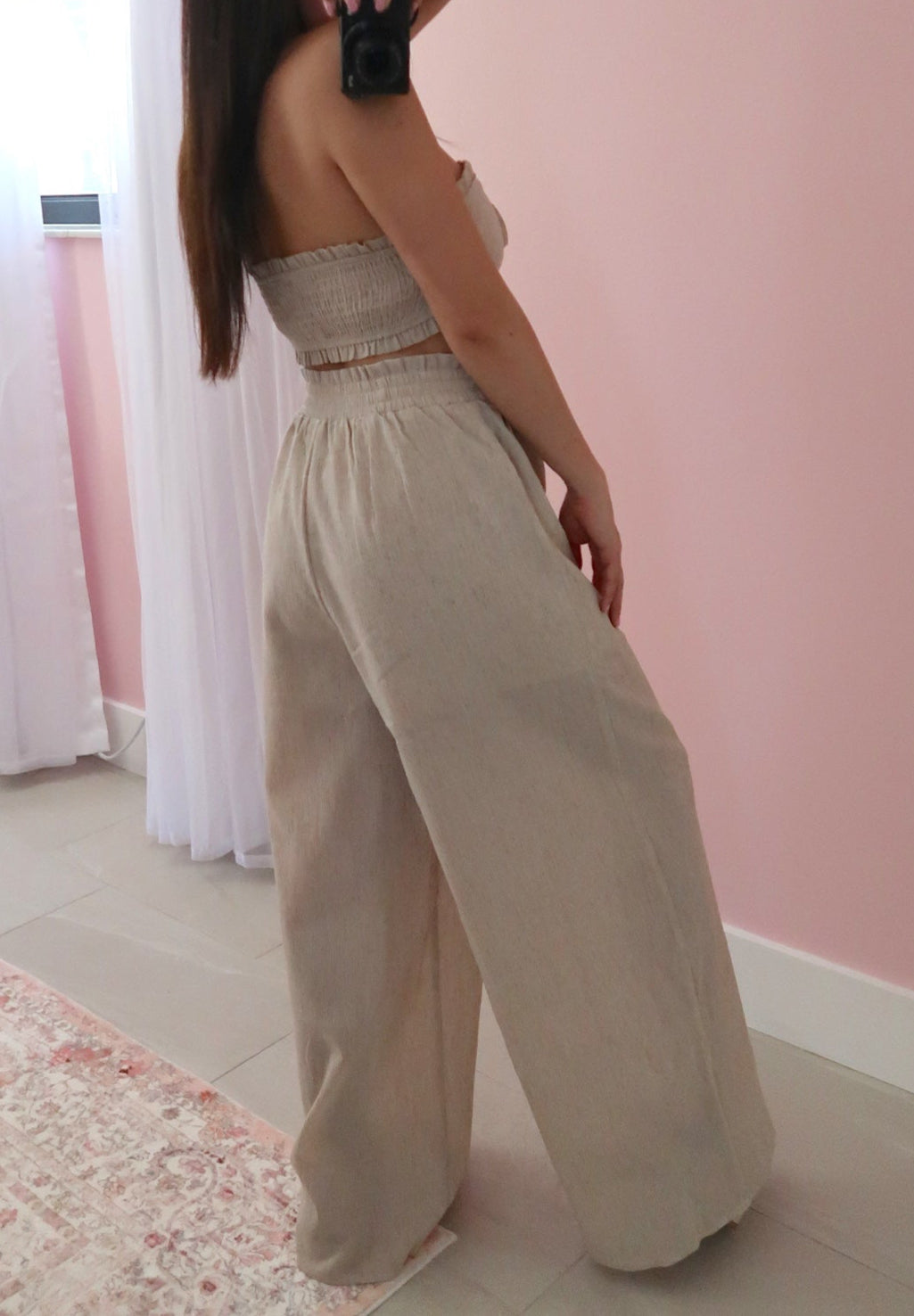Eloise Pant + Top Set - Oatmeal