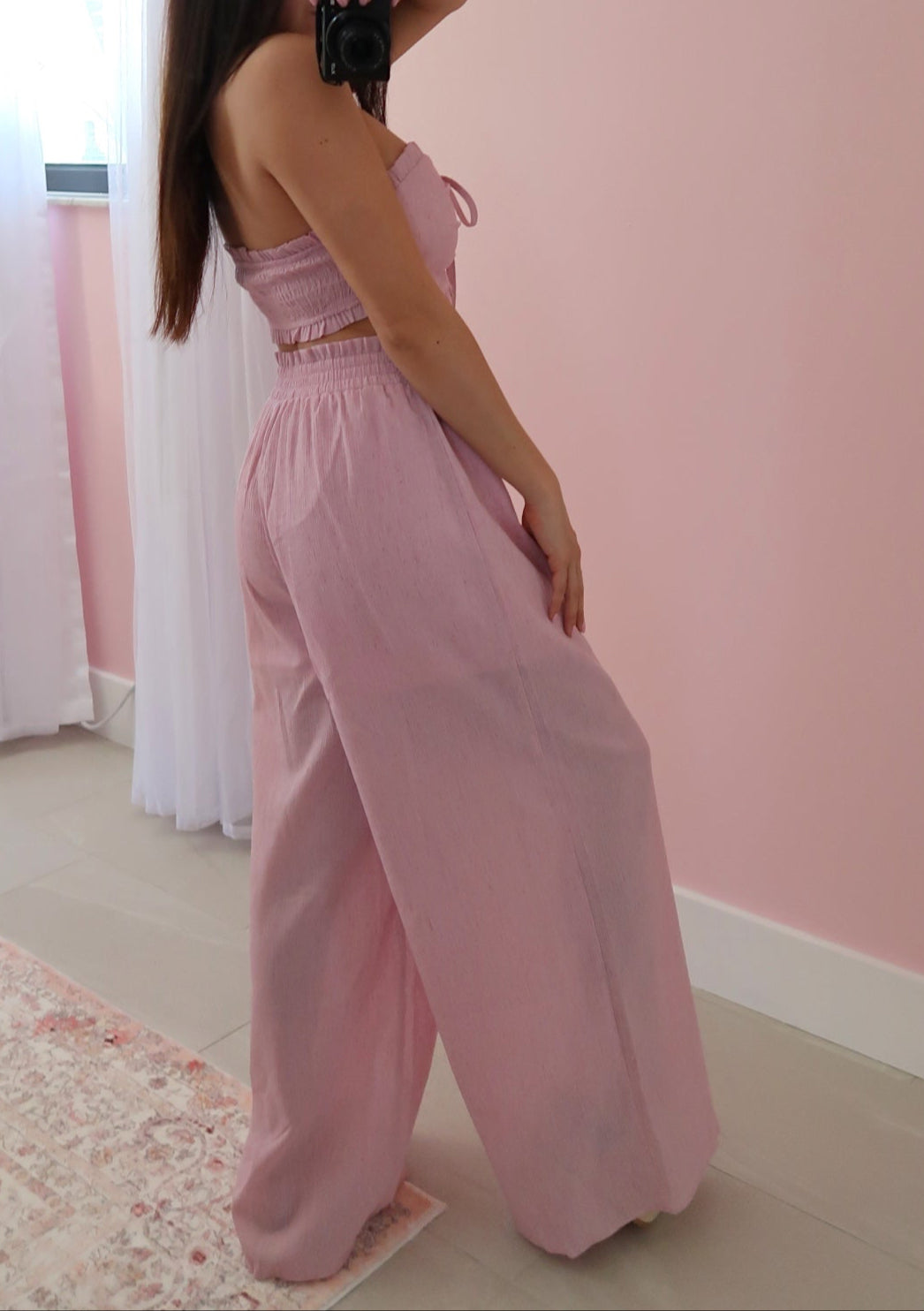 Eloise Pant + Top Set - Pink (Small)