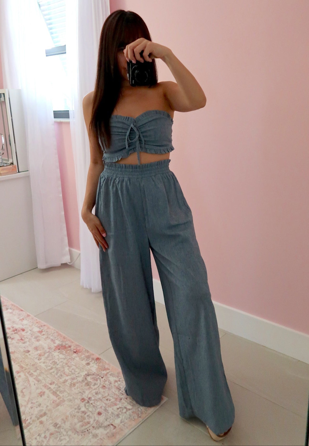 Eloise Pant + Top Set - Blue