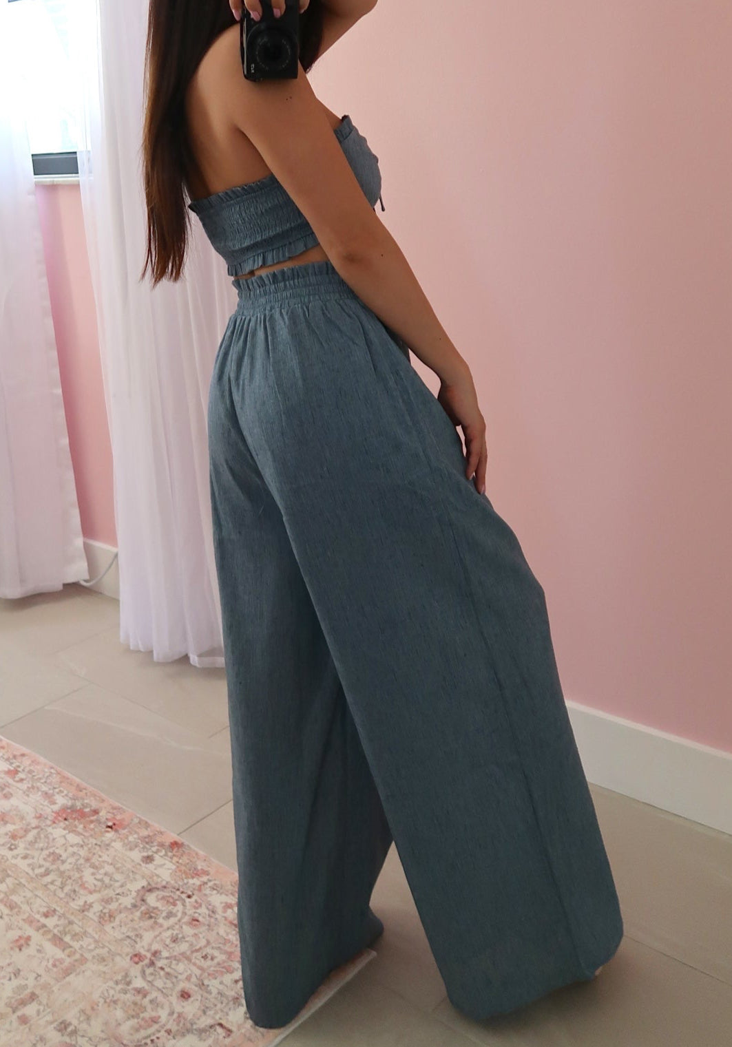 Eloise Pant + Top Set - Blue