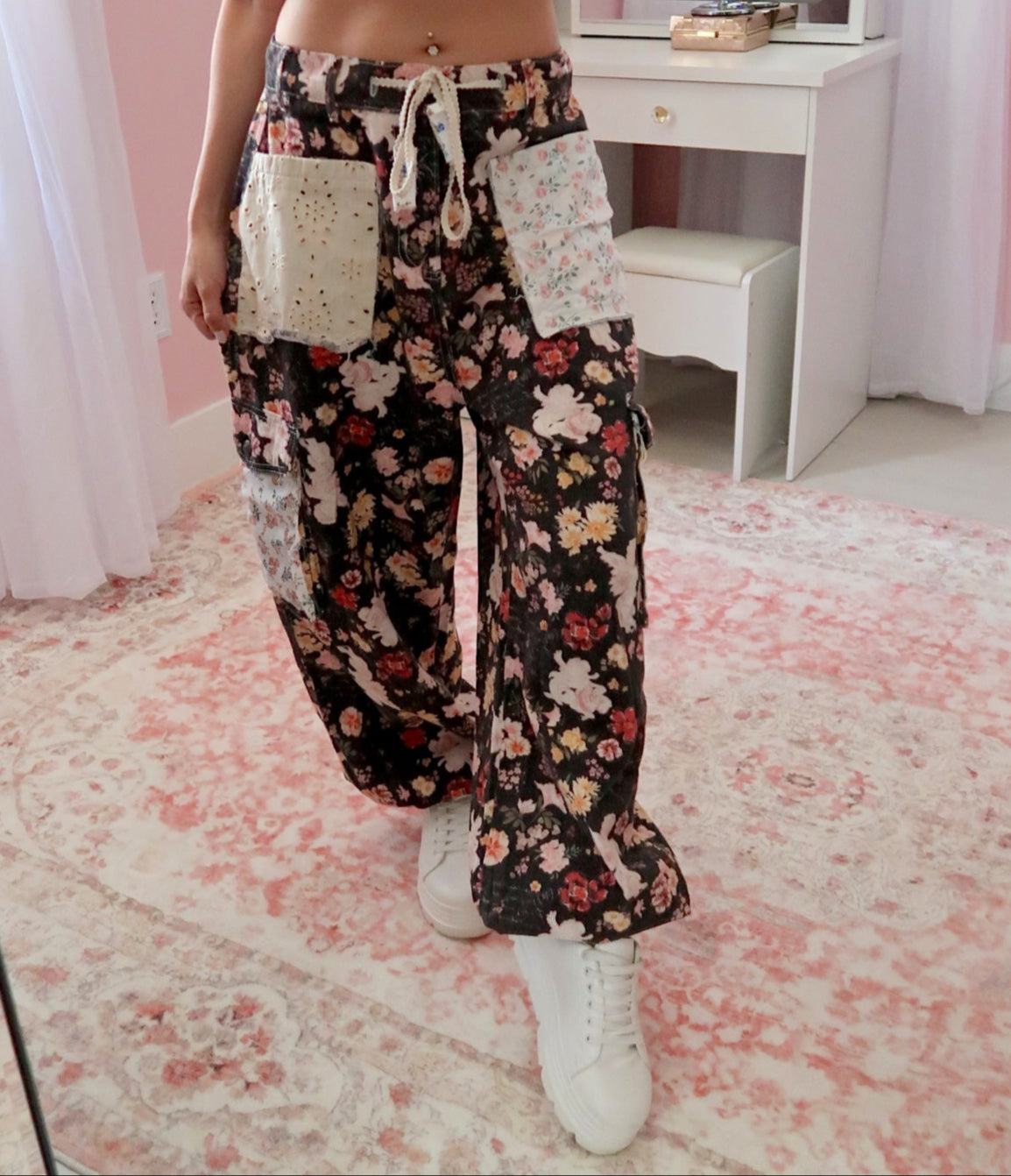 Floral Patch Joggers