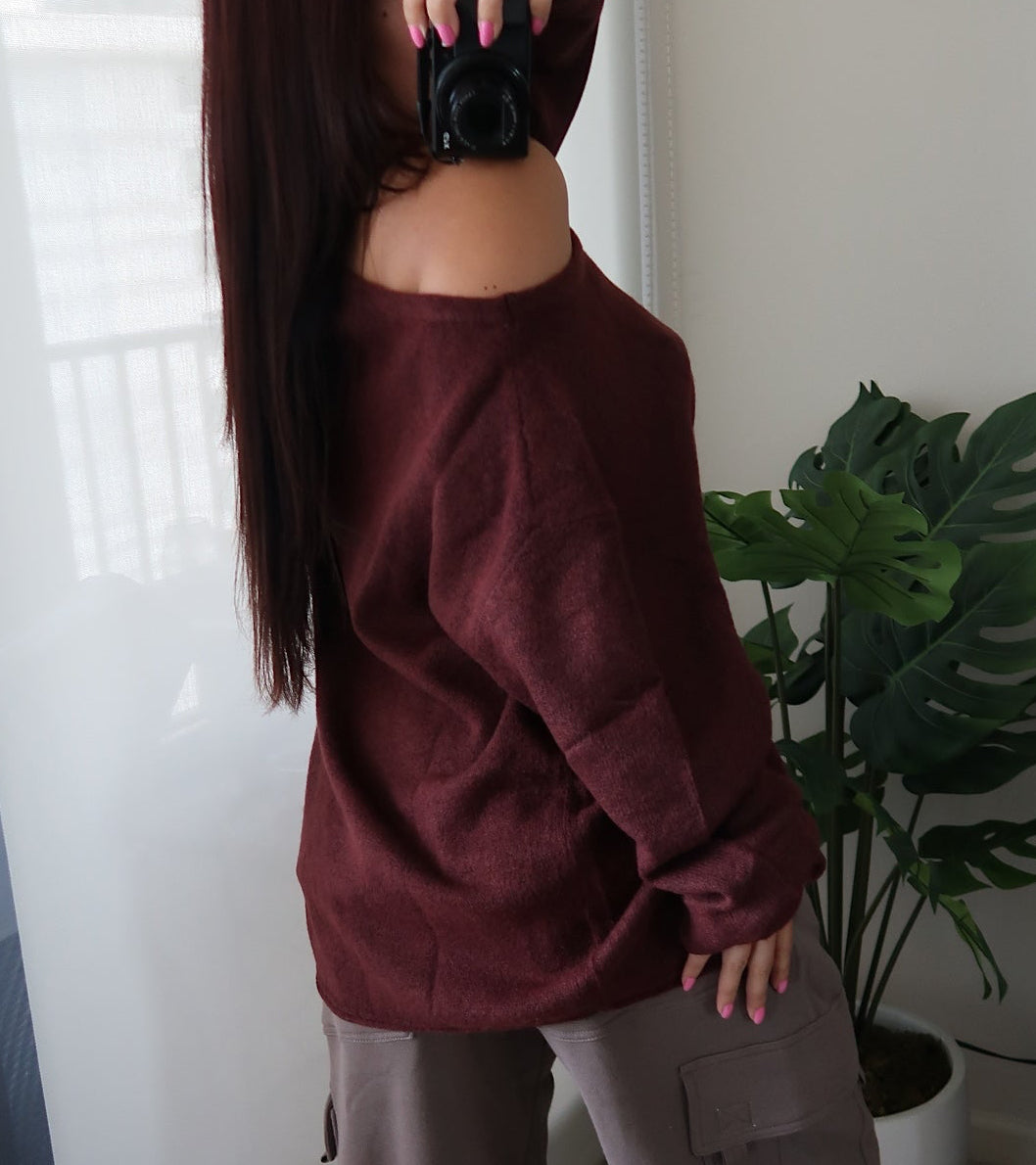 Oversized Shoulder Top (3 colors available)