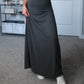 Simple Maxi Skirt - Rust, Charcoal, Black