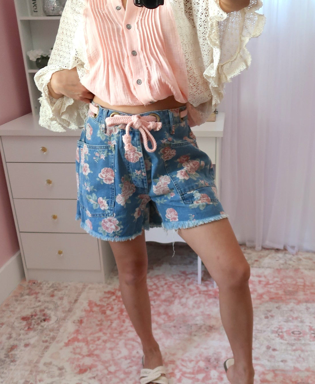 Roses Are Pink Shorts