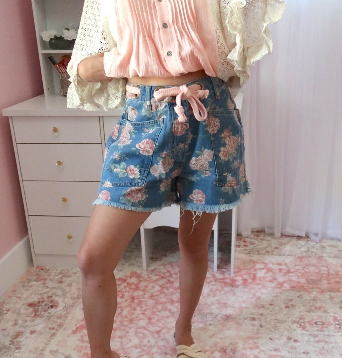 Roses Are Pink Shorts