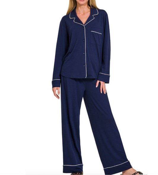 Classic PJ's Set - Navy
