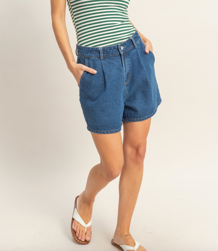 Clean Denim Shorts