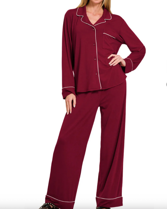 Classic PJ'S Set - Cabernet