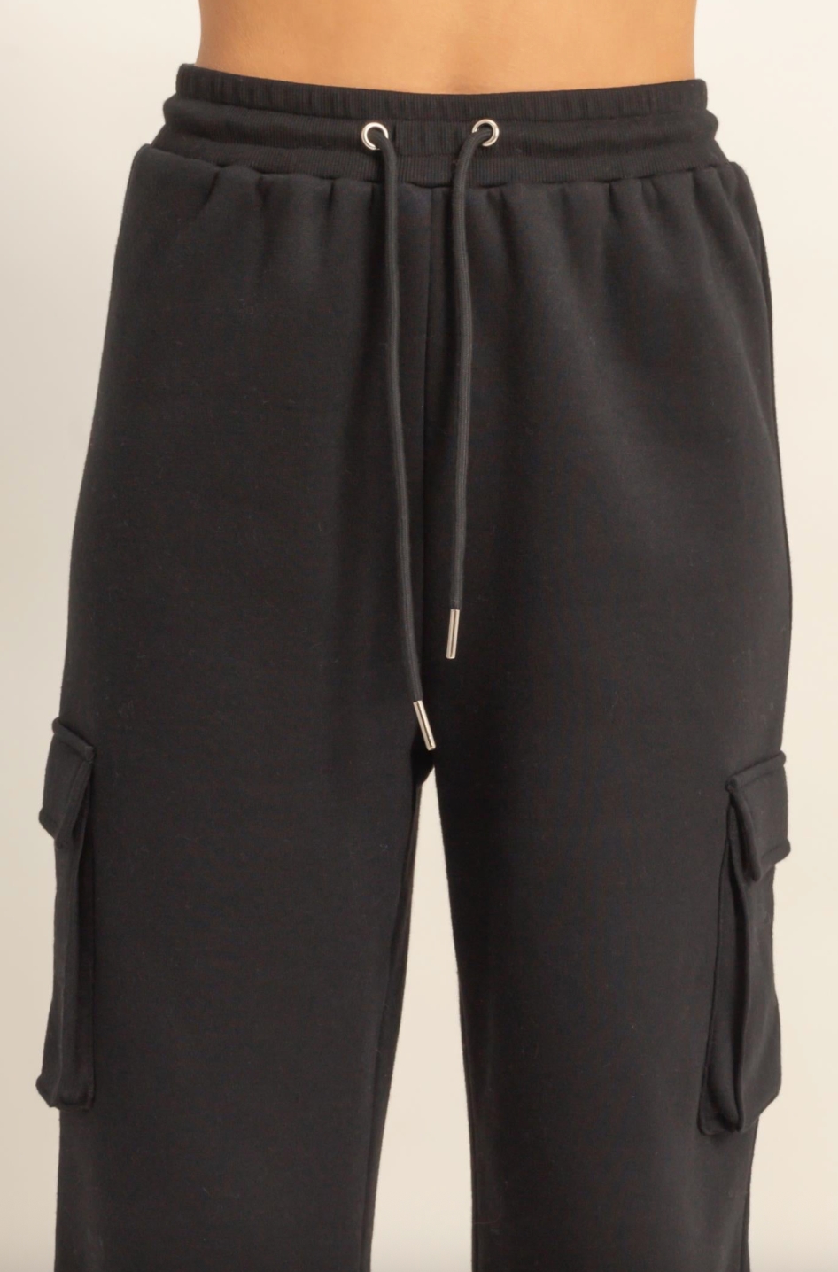 High Waist Cargo Sweatpants