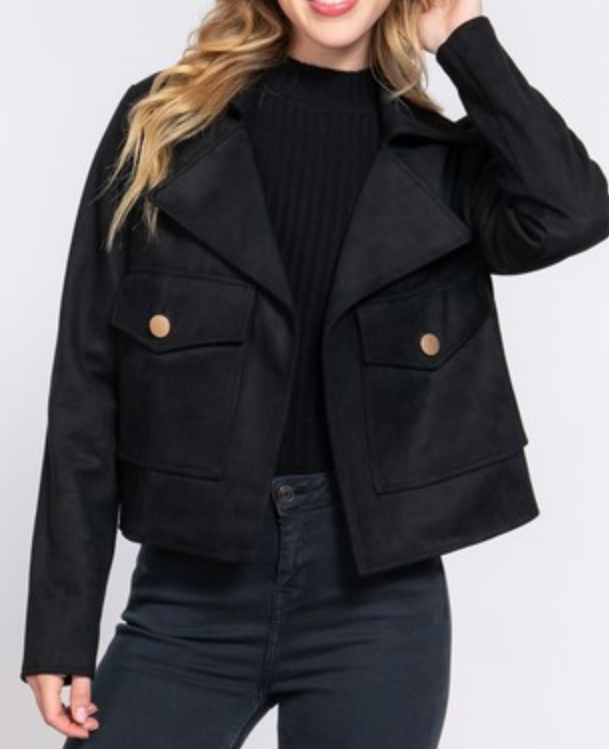 NYC Faux Suede Jacket
