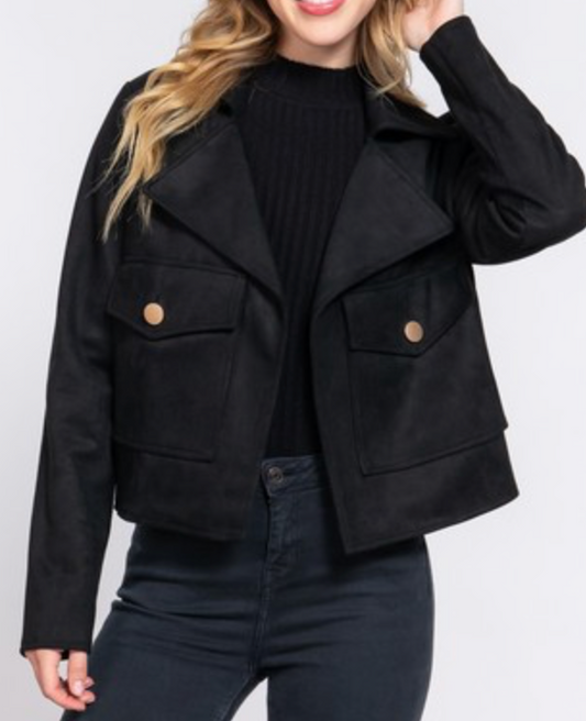NYC Faux Suede Jacket
