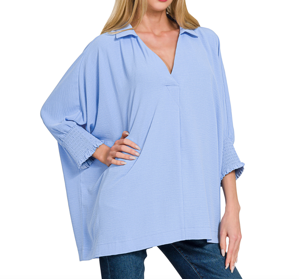Georgia Top - Spring Blue