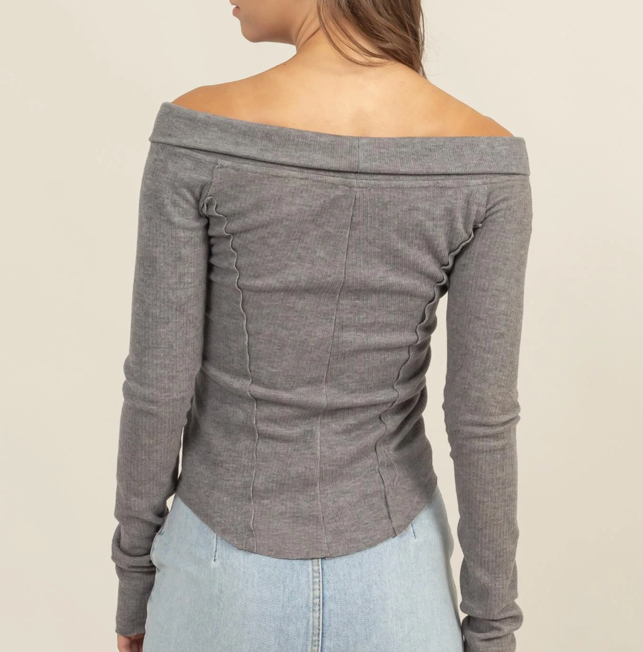 Saucy Zip Up - Grey