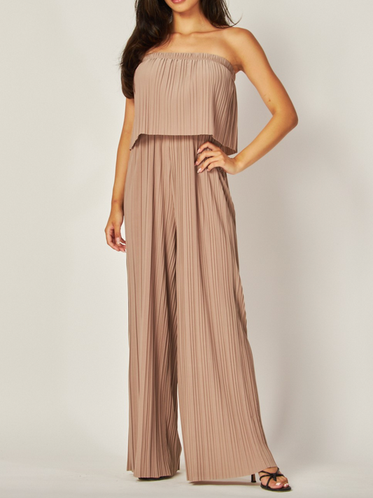 Mira Jumpsuit - Nude (Large)