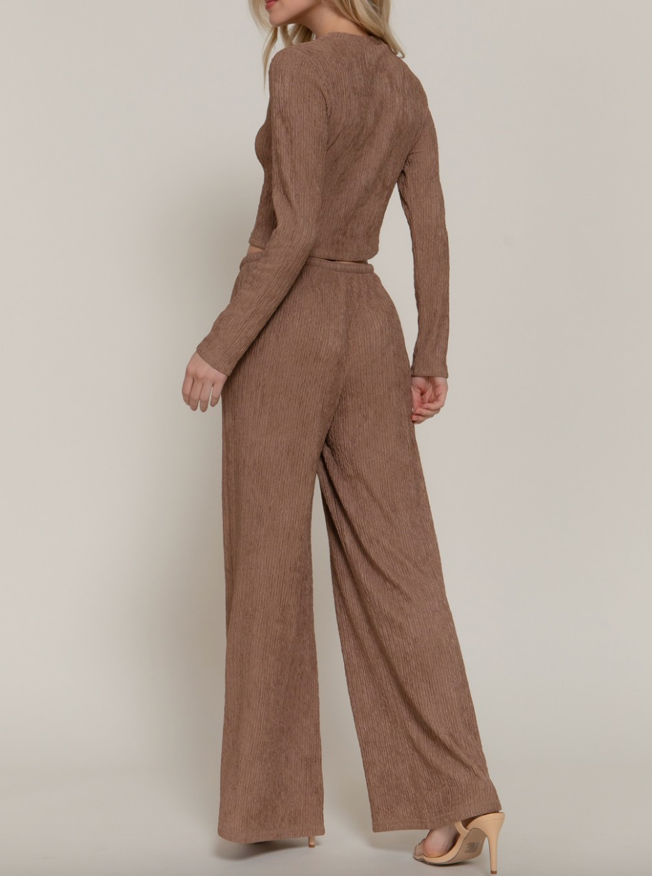 Lola Crinkle Set - Mocha