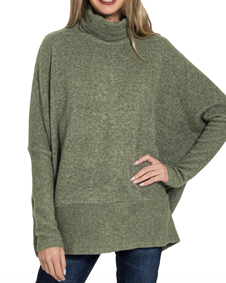Cozy Up Sweater - Olive