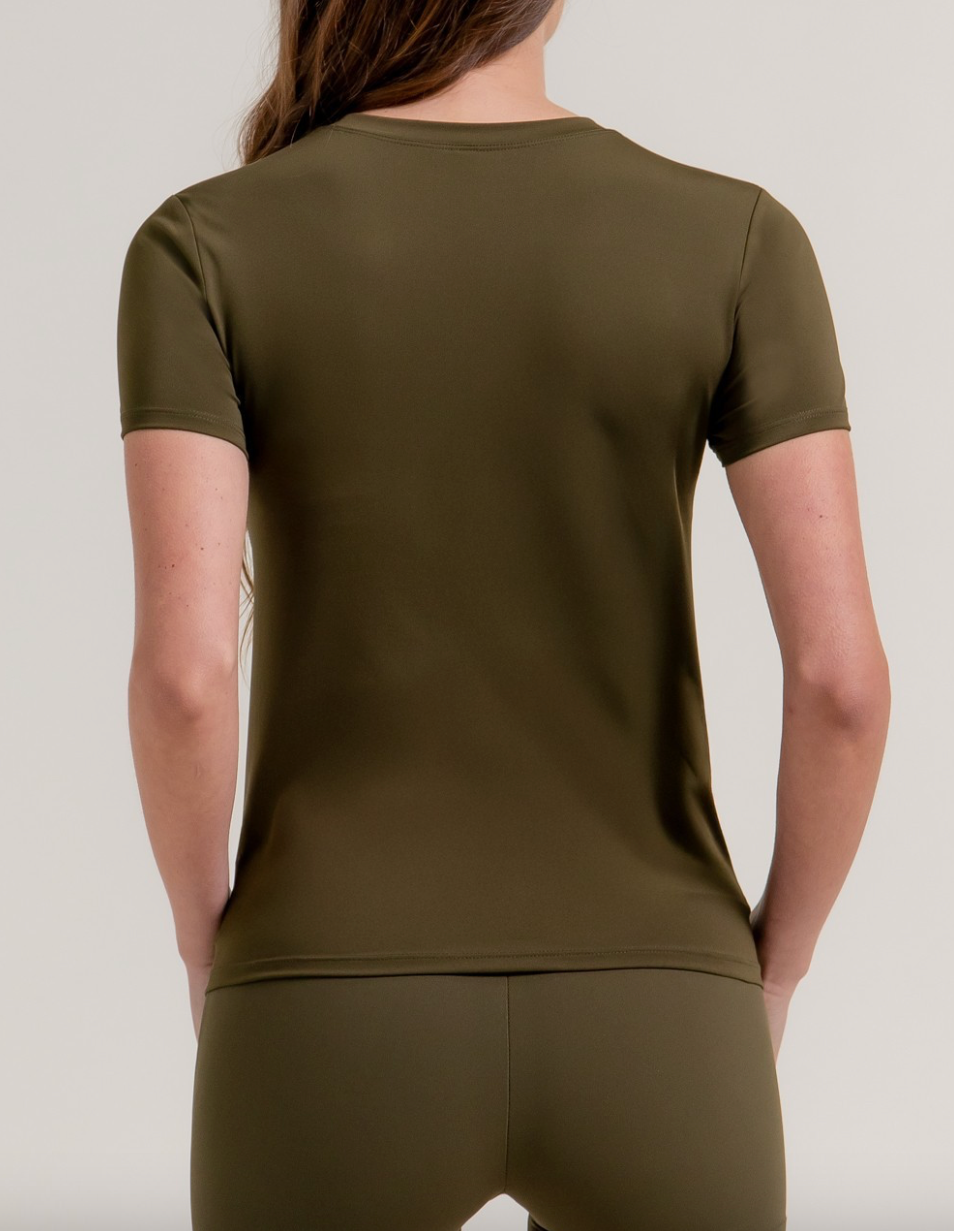 Get Fit Workout Tee + Shorts - Olive