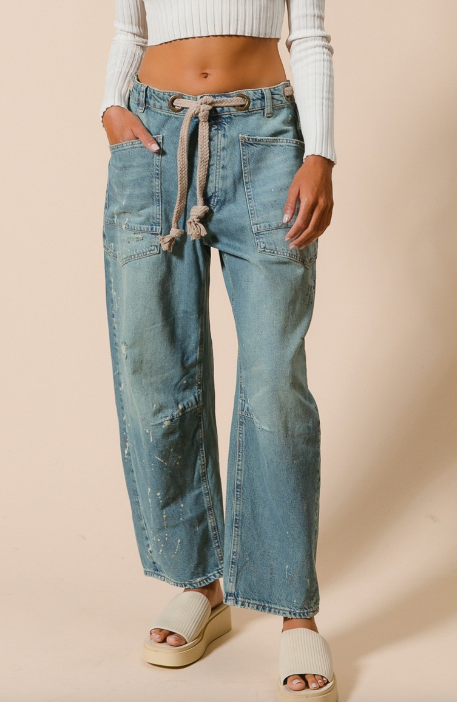 Paint Splatter Jeans