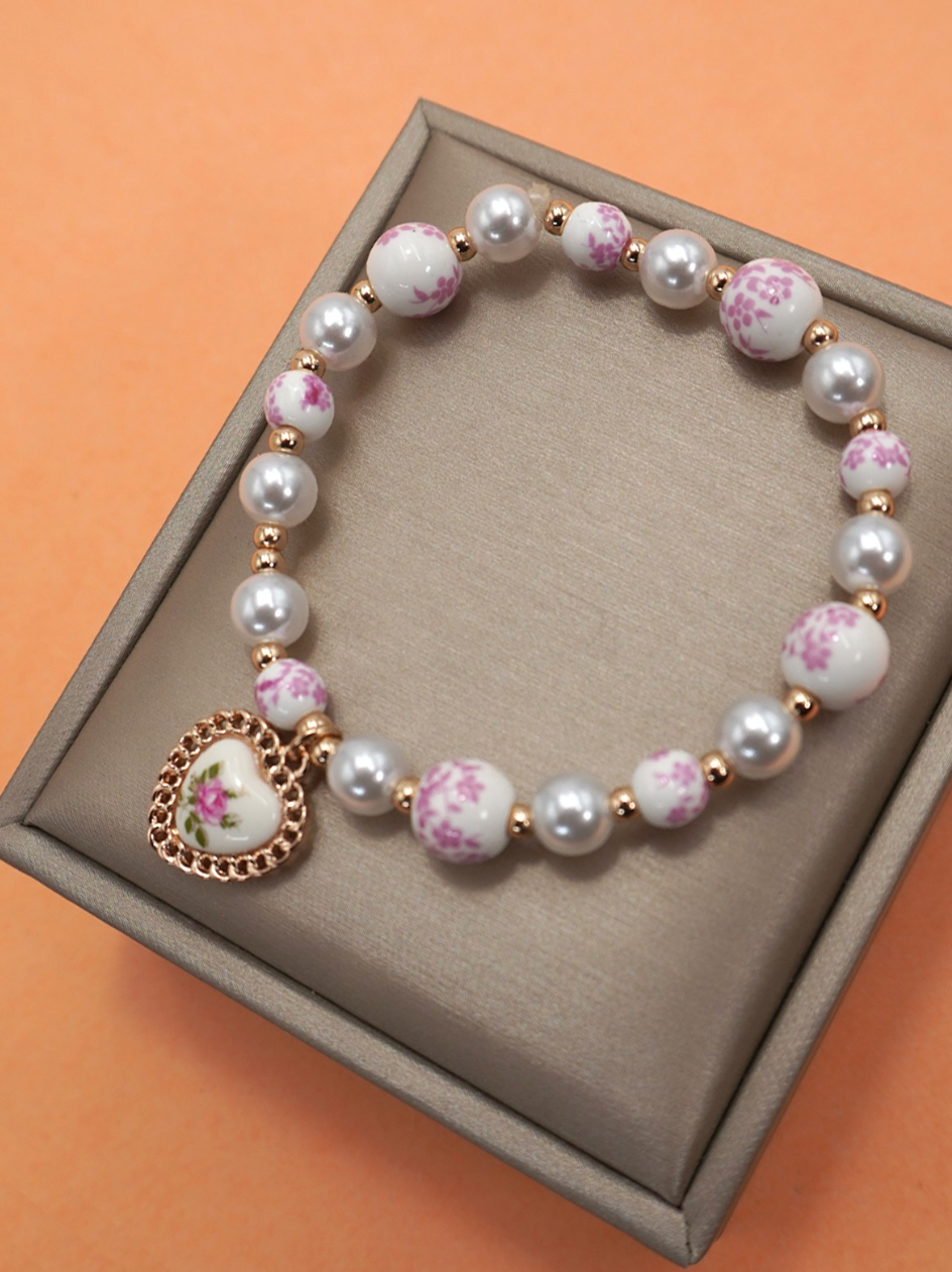 Blushing Heart Bracelet