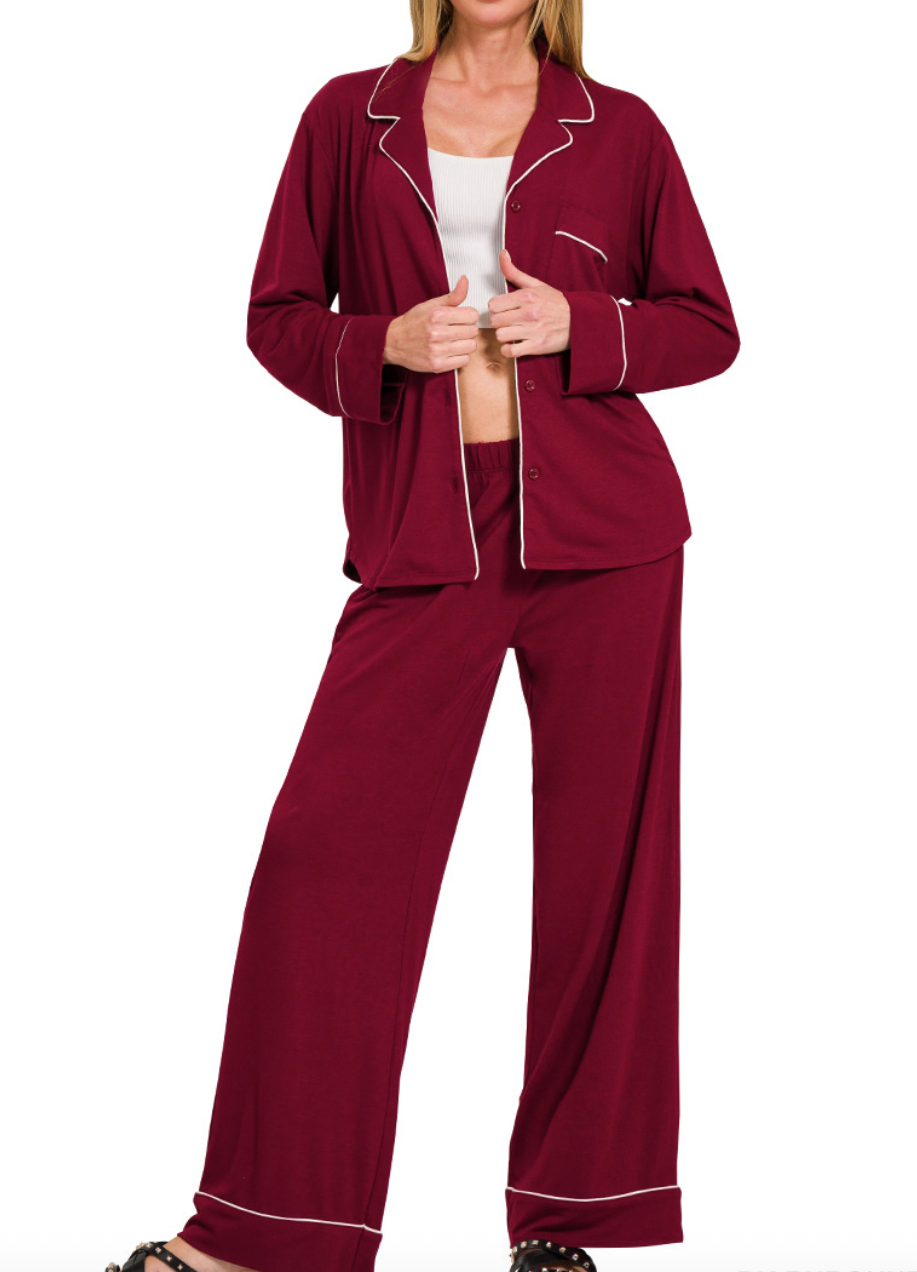 Classic PJ'S Set - Cabernet
