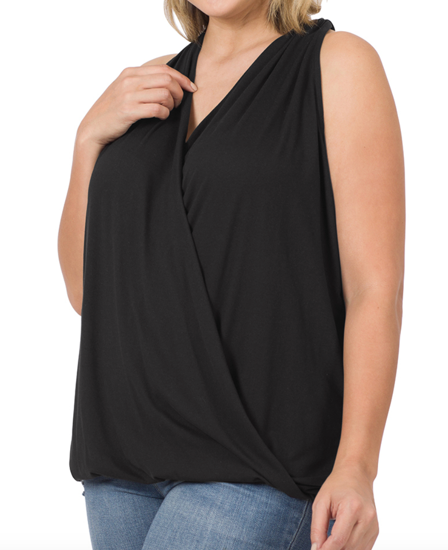 Butter Soft Halter Tank - Black