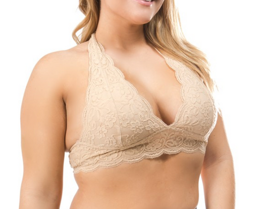 Lace Halter Bralette PLUS