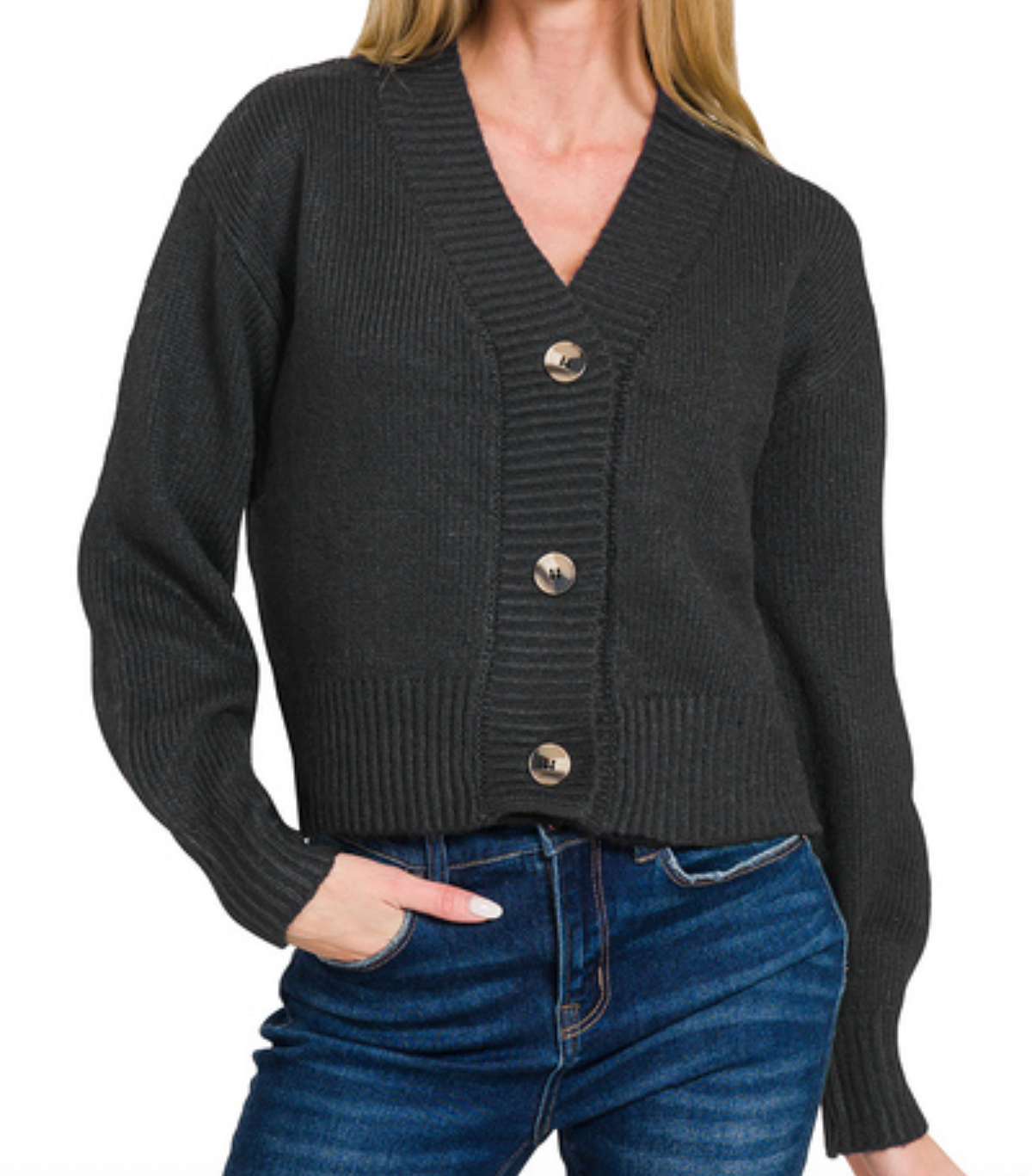 Sweet & Cozy Cardigan - Black