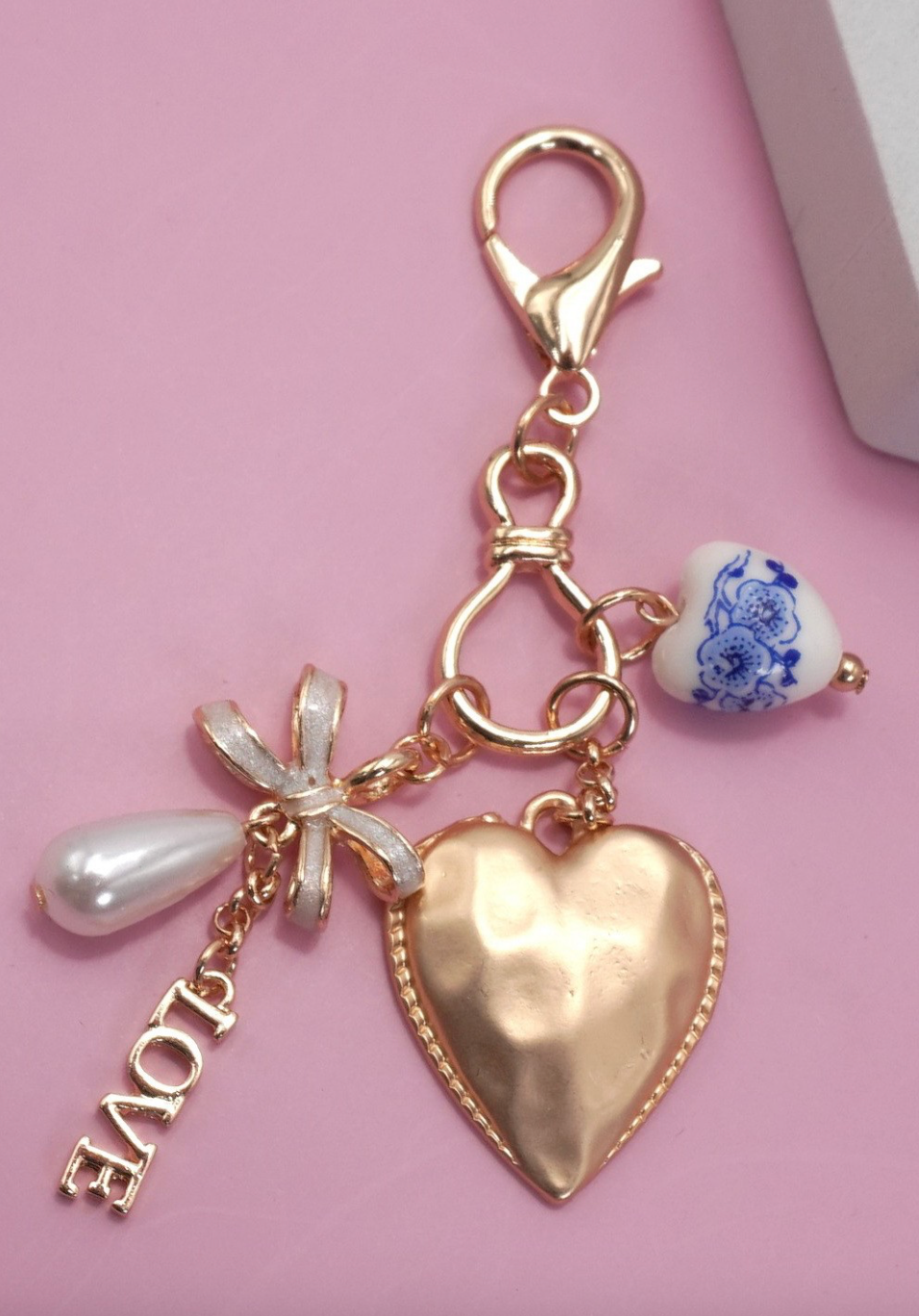 Heart Love Bag Charm