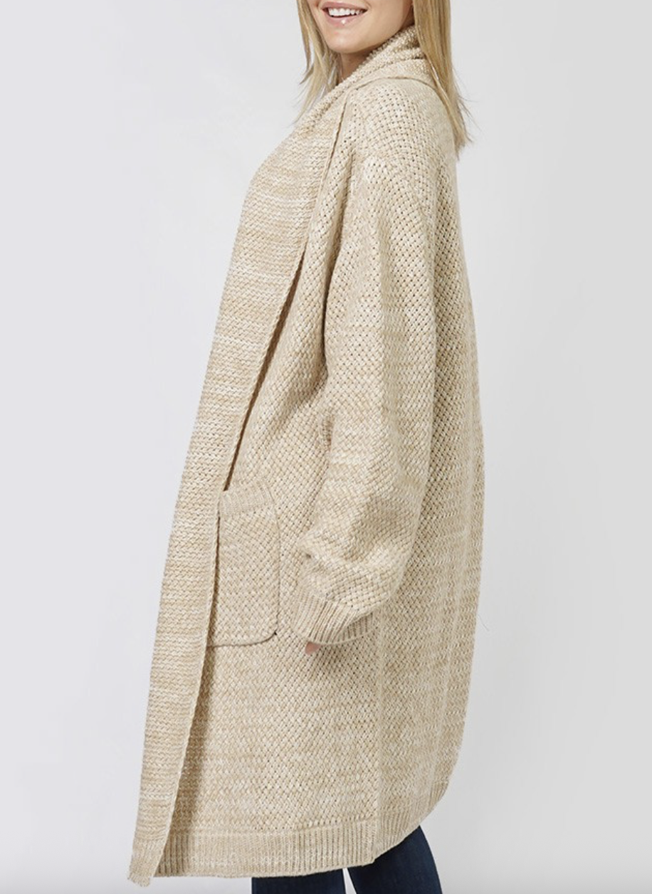 Fireside Cardigan - Iced Latte