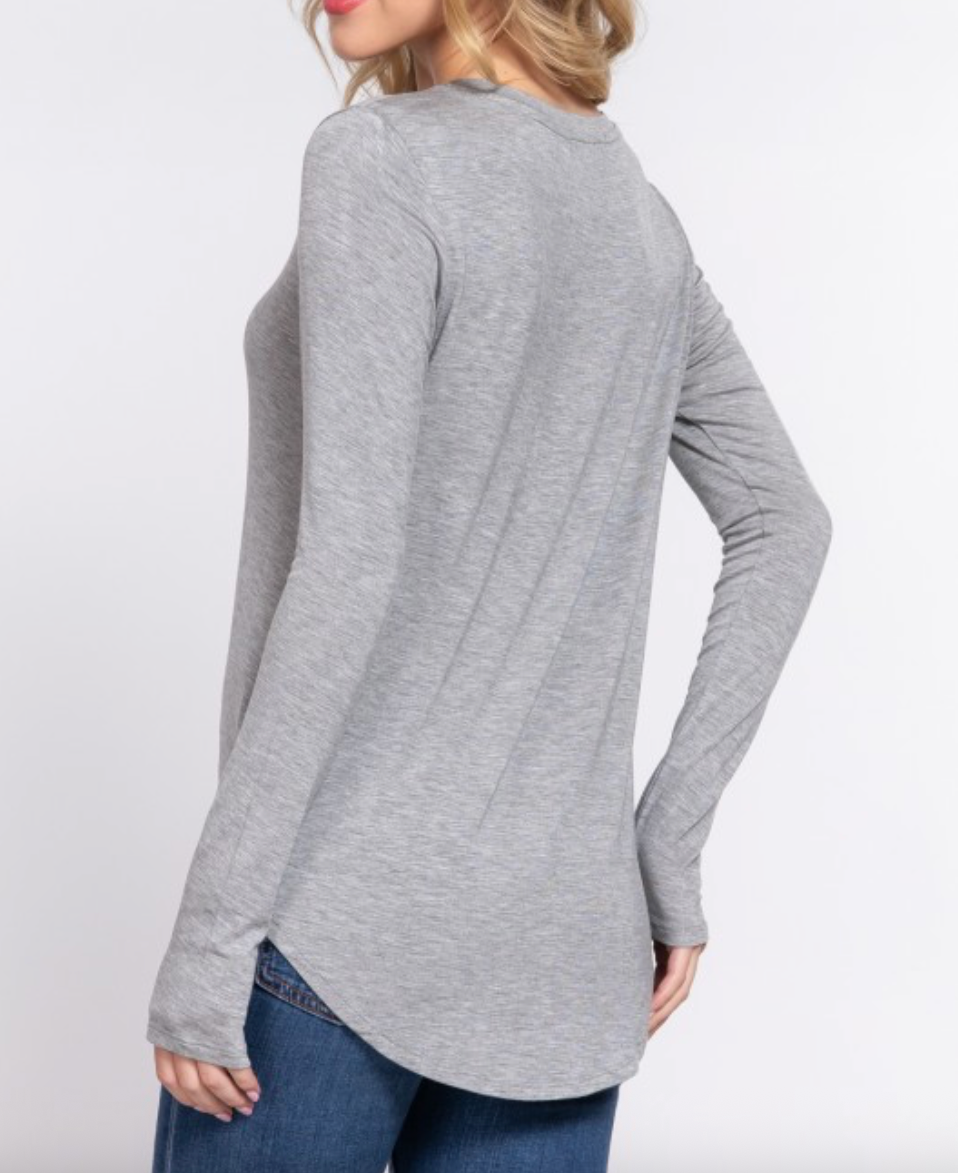 Harper Long Sleeve - Grey