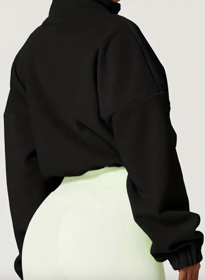 Dandra Fleece Sweatshirt - Black