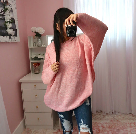 Oversized Sweater - Pink