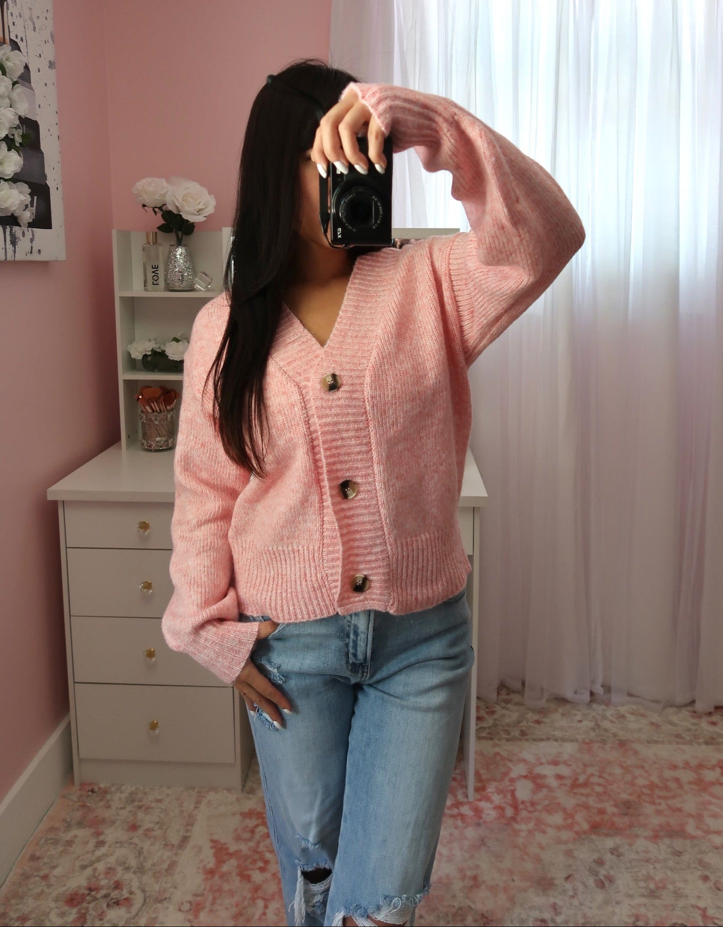 Sweet & Cozy Cardigan - Pink