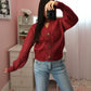 Sweet & Cozy Cardigan - Cabernet