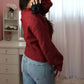 Sweet & Cozy Cardigan - Cabernet
